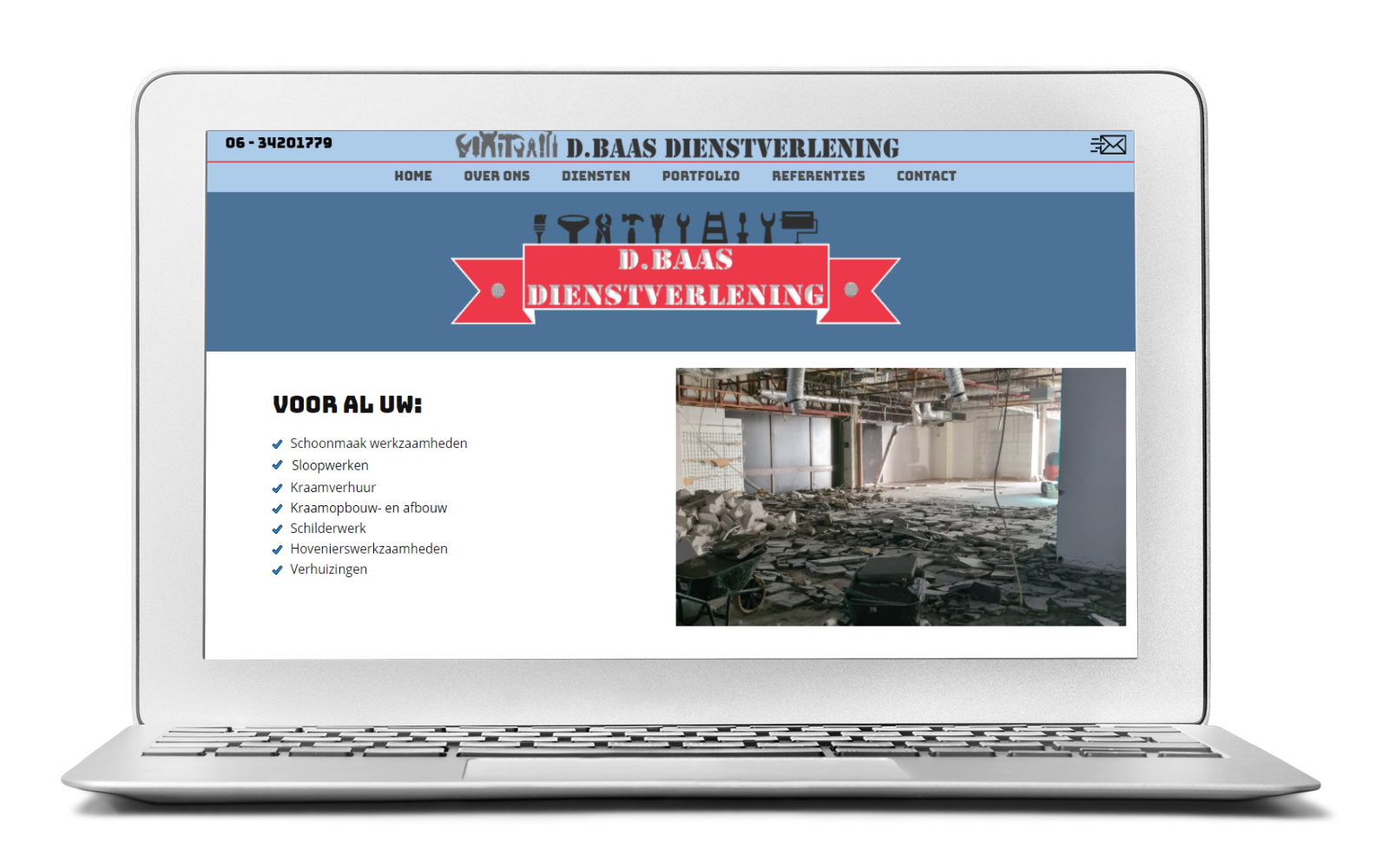 Portfolio = Laptop Dbaas Dienstverlening