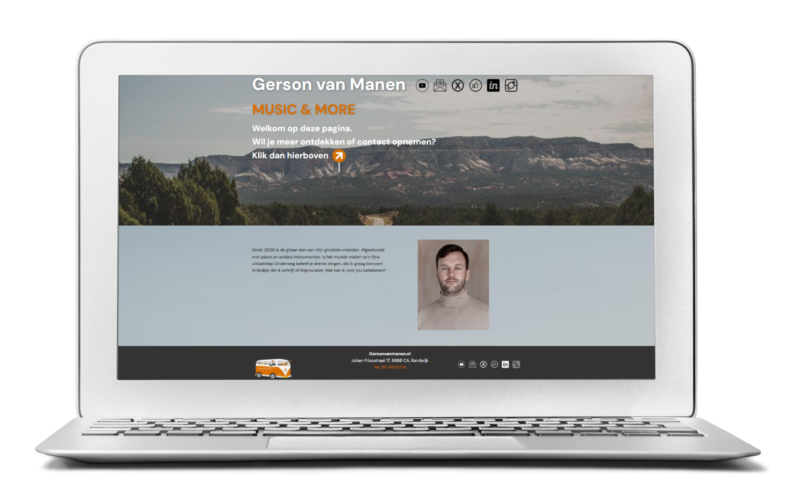 Portfolio = Laptop Gerson van Manen