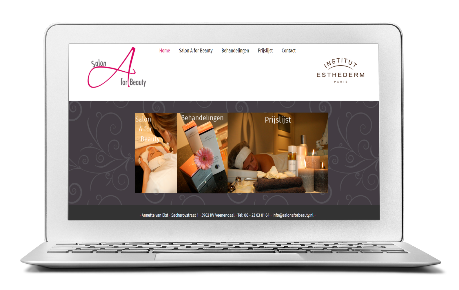 Portfolio = Laptop Salon A for Beauty